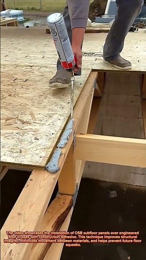 Amazing Subfloor Installation Technique Using Construction Adhesive