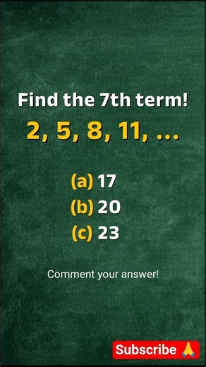 Math Sequence Puzzle: Solve This in 5 Seconds! #quiz #maths #shorts #puzzle