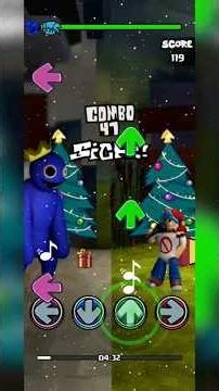 Blue Rainbow Friend #fnf #fridaynightfunkinmod #gaming #humor