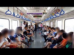 부산도시철도 1호선 다대포해수욕장행 열차 동래역 → 교대역 (구101편성)