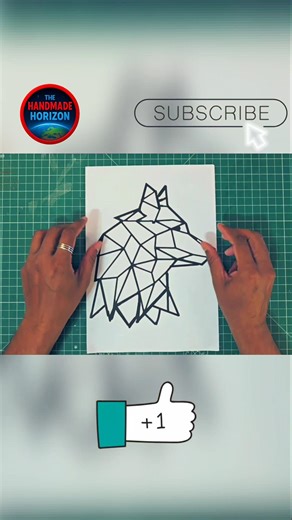 #001 I Turned Flat Sunboard into a 3D Low Poly Wolf 🐺🔥 (Insane Room Decor!)#diy #lowpolyart