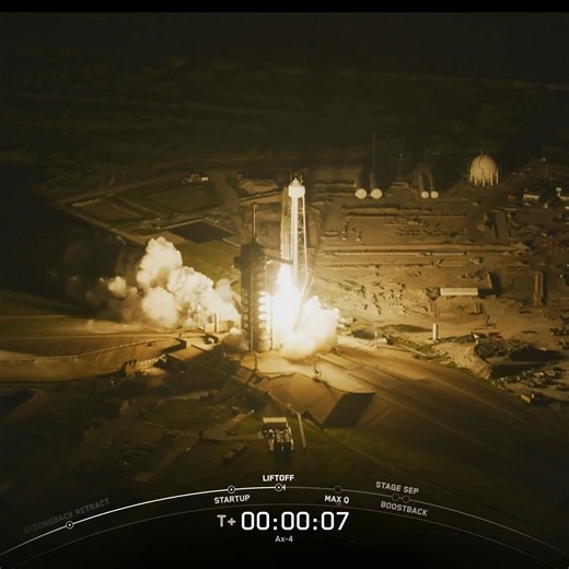 35K views · 381 reactions | Watch as Falcon 9 powers Axiom’s fourth crewed flight into low Earth orbit. | SpaceX Times | Facebook
