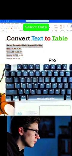 Convert Texts to Table like a Pro