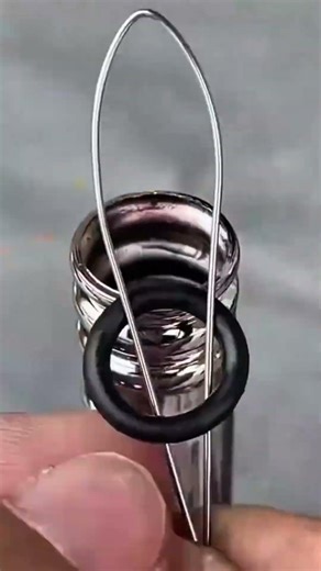 Using elastic rubber bands attached to stainless steel sleeves to bind the wires #viralshorts