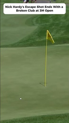 Nick Hardy's Escape Shot Ends With a Broken Club at 3M Open