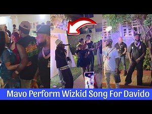 DAVIDO IN LAGOS AS MAVO PERFORMS WIZKID MONEY CONSTANT FOR DAVIDO IN HIS FAMILY FUNCTION IN LAGOS