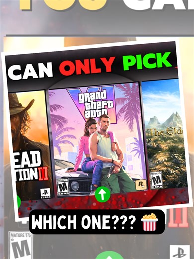 you only have $80 and all 3 just came out - which you picking? Red Dead Redemption, Grand Theft Auto, & Elder Scrolls are 3 of the biggest gaming franchises EVER & if all dropped at the same time we'd be scrambling to pick. 🍿 #gaming #pc #gta6 #pickone