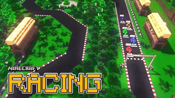 Minecraft Animation – Race Track Challenge in Motion