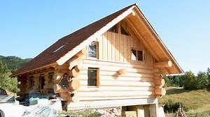 Building LOG CABIN in the Nature- Full Video.#bushcraft #survival #adventure #wilderness #camping #bushcraftcamping | Complete Bushcraft