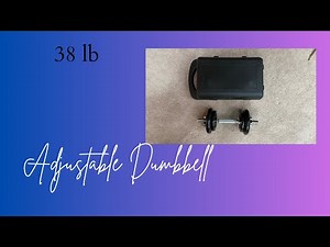 Amazon Basics Adjustable Dumbbell Weight Set with Case, 38 lbs - Perfect for Home Workouts!