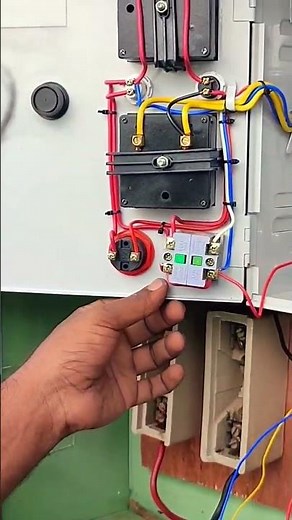 single phase motor starter auto connection