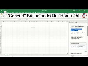 How to load Excel-to-JSON addin from Microsoft Excel?