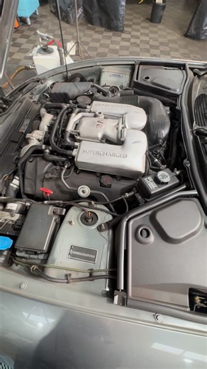 CO₂ in action, the coolest kind of chemistry. ❄️🎯 🚙 - 2005 Jaguar XKR engine bay clean. ✉️ hello@iceblasters.co.uk 📞 01604 266256 📲 07822 010651 (WhatsApp) 🚨 Nationwide coverage 🌎 www.iceblasters.co.uk | Ice Blasters