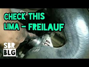 Easily check alternator freewheel
