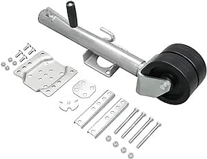 Boat Trailer Jack with Wheel 1500 lbs 6" Dual Wheels Swivel