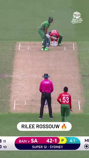 Rilee Rossouw with two sixes in the over. #T20WorldCup #Cricket #cricketreels | ICC - International Cricket Council