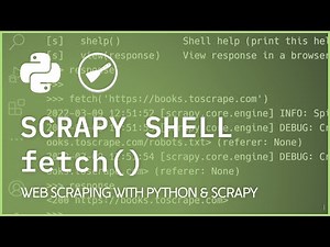 Scrapy Shell Request - fetch() Response