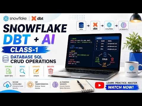 Snowflake Class-1 | SQL DDL & DML Commands with AI | Complete Beginner Tutorial ​ ‪@vitechtalks‬