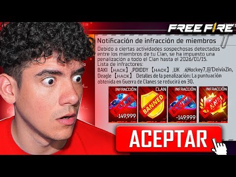 BANEARON A TODOS LOS MIEMBROS DE MI CLAN POR USAR HACKS EN FREE FIRE - TheDonato