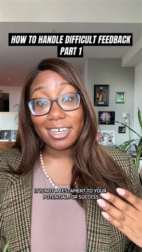 ✨ How to Handle Difficult Feedback - Part 1 ✨Everyone receives feedback and sometimes it can be difficult to hear — especially if you don’t agree with it!Difficult feedback can be upsetting at best and make you second-guess your work and value at worst. Here’s Part 1 of your guide to navigate receiving difficult feedback, and how to make any feedback work in your favor! #worklifepros #finance #feedback #careeradvice #annualreview