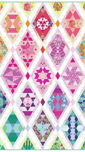 5K views · 62 reactions | Queen of Diamonds Block of the Month Kit is all assembled and ready to ship out. You can also pick up the complete acrylic set anytime while supplies last. We also have the pattern. Shop all things Tula Pink Here: https://www.quiltinaday.com/search/default.asp?search=tula+pink&x=0&y=0 Queen of Diamonds Items Here: https://www.quiltinaday.com/search/default.asp?search=queen+of+diamond&x=0&y=0 | Quilt in a Day and Eleanor Burns | Facebook