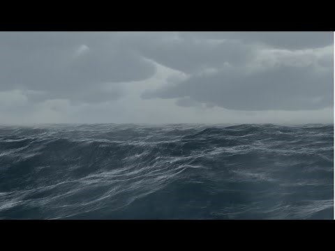 Ocean Storm Ambience | Rolling Waves, Howling Wind | Read, Study, Focus and Meditation | 3 Hours