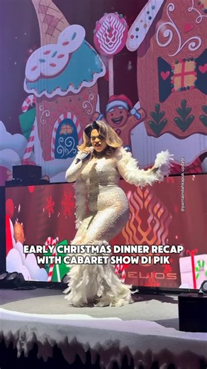 PIK Update - Food, News & Lifestyle on Instagram: "Early Christmas Dinner at Helios 😍😍😍 Acaranya meriah, ditemenin cabaret show, live christmas music. Tiap bulan juga selalu ada event menarik. Makanan andalan disini ada oxtail soup, dori arabiata pasta & ayam kalasan"