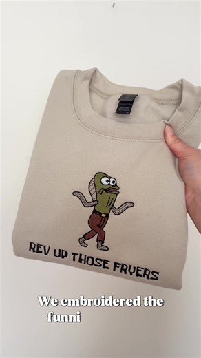 Some silly shirts we’ve embroidered ✨🪼 Available in our TikTok shop!