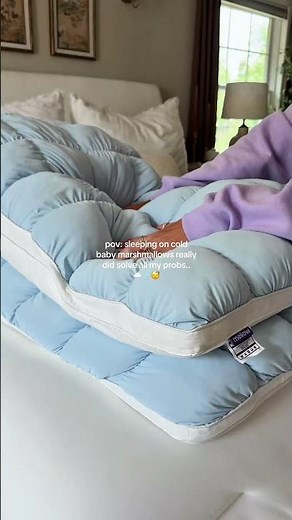 The squishyyyy fluff pillow of my dreams ☁️ Mellow Sleep #mellowsleep #mellowpuffpillow #bettersleep
