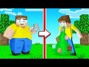 EATING EVERY BLOCK In MINECRAFT! (Bad)