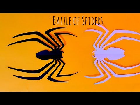 How to cut a spider out of paper // spider cutting in paper