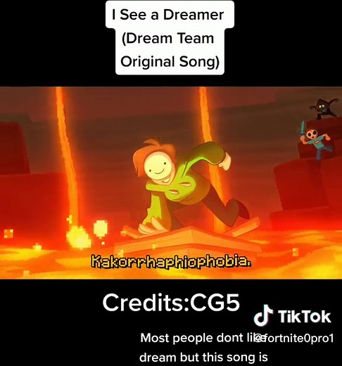 I See a Dreamer (Dream Team Original Song)(By:CG5) #dream #georgenotfound #snapnap #badboyhalo #minecraftoverworld #minecraftnether #minecraftend