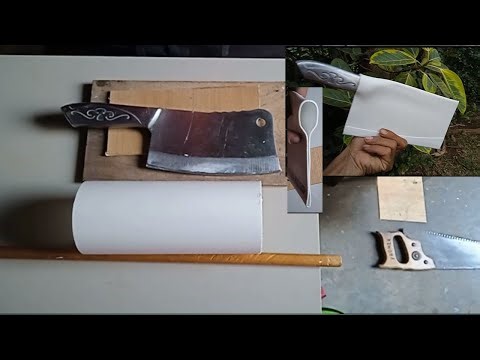 How to make a machete sheath from PVC pipe using only simple tools.