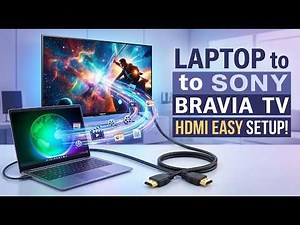 Connecting Laptop to Sony Bravia TV using HDMI Cable | Easy Setup Guide