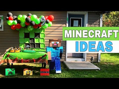 EASY MINECRAFT Party Ideas | Santi's Birthday #9 | 🎉 MINECRAFT BIRTHDAY