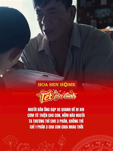 Cha ngày ngày đi xin cơm từ thiện về cho các con, hôm thì dc 3 hộp, không thì chỉ 1 hộp cơm 3 cha con chia nhau ăn, người đói kẻ không no thôi... #maiamgiadinhviet #hoasengroup #tonhoasen #hoasenhome #tonhoasenmagshield #ongthephoasenmagshield #hsg #mnhsg #hsh #tet2026