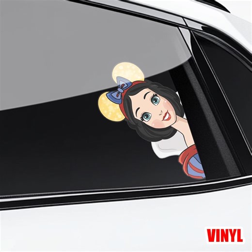 Disney Princess Inspired Cruise Sticker , Cinderella Belle Rapunzel Disney Girl Trip Sticker , Window Bumper Sticker,peeker Sticker G6GK07-3 - Etsy