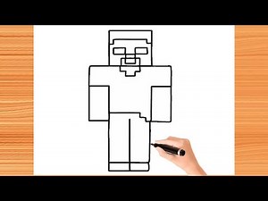 How to draw Herobrine | Drawing Step by Step