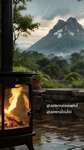 Warm Rainy Season | ASMR Rain Sounds and Home Activities. #asmr #rain #short