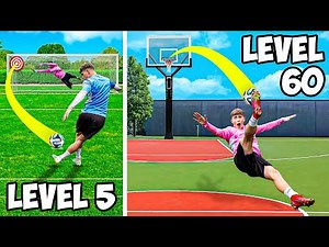 Football IMPOSSIBLE Trick Shots (Level 1 to Level 100)