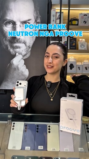 @celular.al on Instagram: "A keni pare power bank me te bukur se ky? 🔋 Ju prezantojme Neutron nga Proove ⚡ Minimal, elegant dhe super praktik per perdorim te perditshem. ✅ 10000 mAh kapacitet ⚡ Karikim fast 22.5W 🧲 Karikim MagSafe + fishe Type-C 📊 Ekran digital qe tregon perqindjen e baterise ✨ Dizajn premium, i holle dhe shume praktik E gjeni ne cdo dyqan Celular.al ose porosit tani online 🛒🚀 #Proove #Neutron #PowerBank #Celularal #FastCharging"