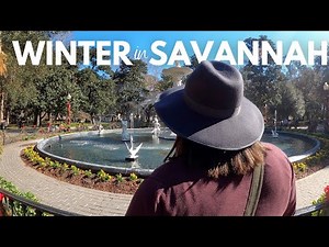 WINTER IN SAVANNAH in 1 Day- FOOD TOUR! Walking Savannah's Park Squares, Savannah, Georgia