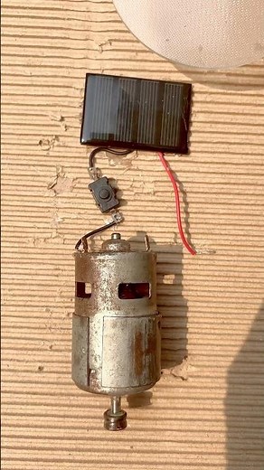 Can a mini solar panel run a 775 Dc motor