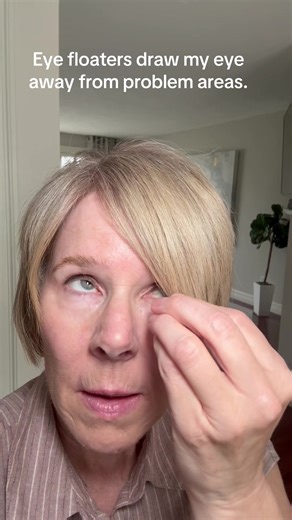 Every eyeball needs a pop-up black. Sniff. #aginggracefully #relatablecomedy #comediansoftiktok #comedyreels #floaters
