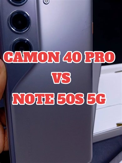 Tecno Camon 40 Pro vs Infinix Note 50s 5G Comparison