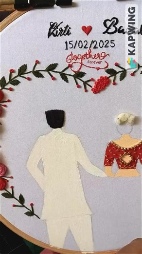 Hoop Art Embroidery Akanksha on Instagram: "Embroidery hoop dulhe ka sehra banaye #embroideryhoop #groomsehra #groomturban #groom"