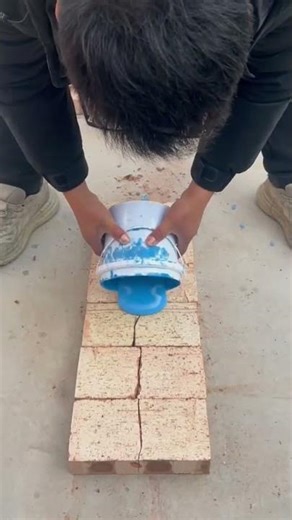Reinstall the split bricks and neatly paint the bricks with glue to reattach them. #construction