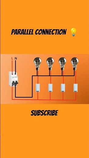 parallel connection 💡 #wiring #eee #electrician #electricalengineering #engineering #animation #ece