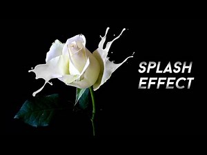 GIMP Tutorial : Liquid Splash Flower Photo Manipulation