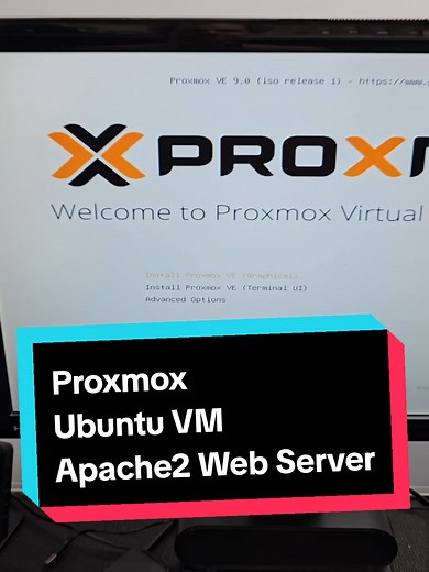 Setting Up Proxmox with Ubuntu Server and Apache Web Server